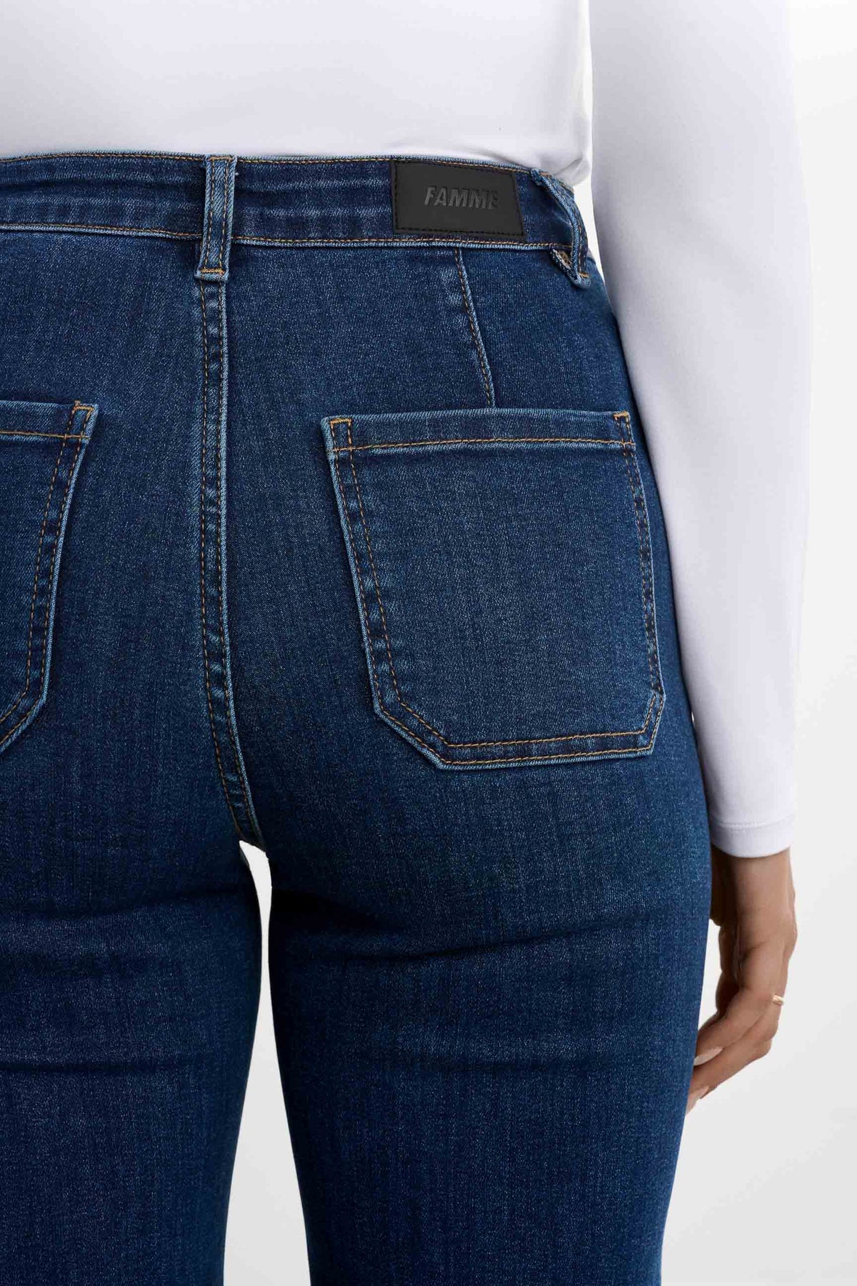 Retro utsvängda jeans