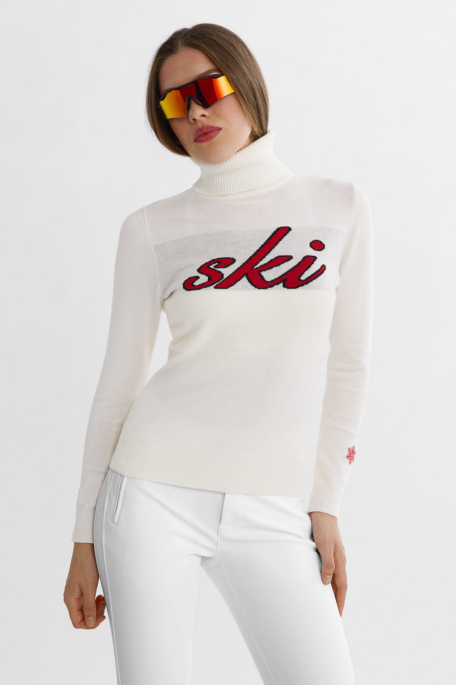 Retro skidtröja · White/Red