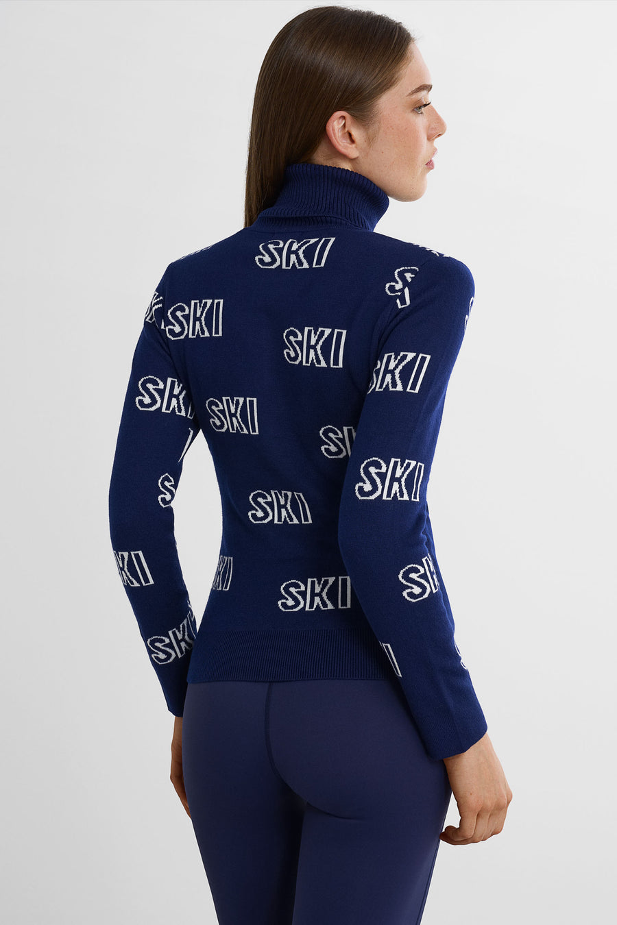 Ski Society Tröja · Navy Blue/White