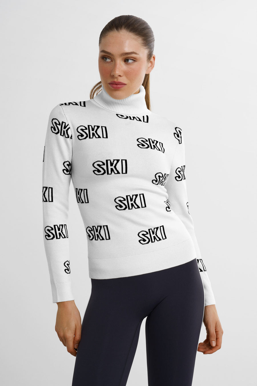Ski Society Tröja · Vit svart