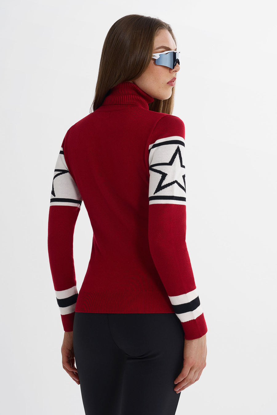 SKI Sweater · Röd/Vit/Svart