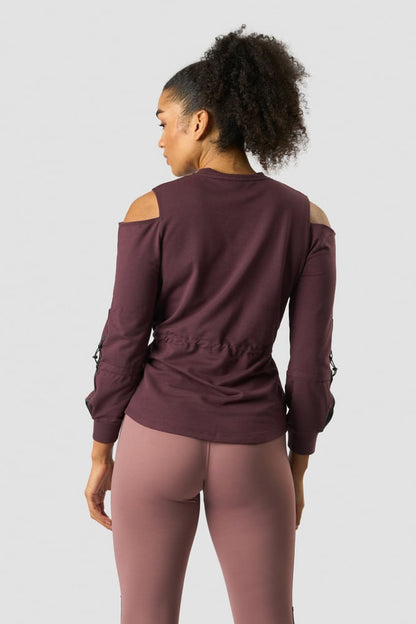 stance long sleeve wmn burgundy