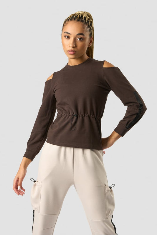 stance long sleeve wmn dark brown