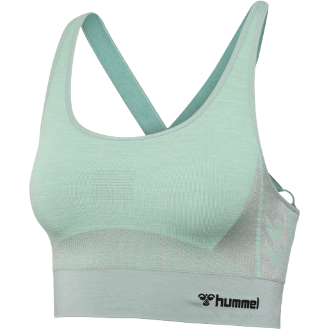 Clea Seamless Sports Top - Chinois Green - for kvinde - HUMMEL - Toppe